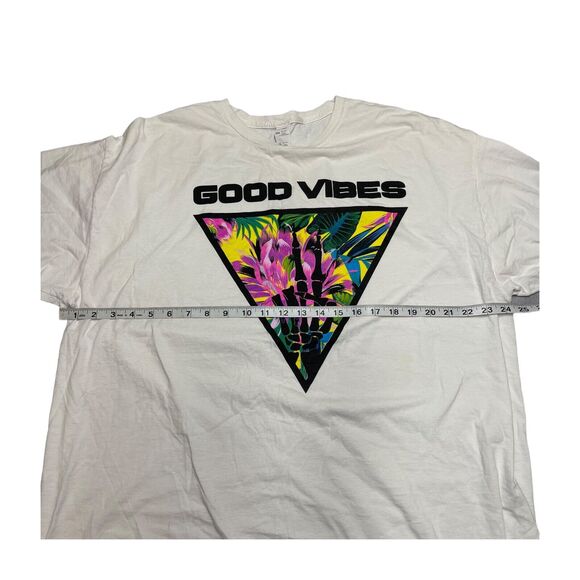 Good Vibes 2XL Skeleton Hand Tee Shirt Delta Pro Weight - Picture 7 of 7